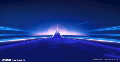 藍色科技發(fā)布會背景設(shè)計圖