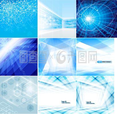 精美科技藍色背景